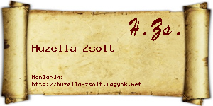 Huzella Zsolt névjegykártya